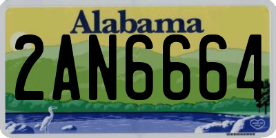 AL license plate 2AN6664