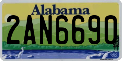 AL license plate 2AN6690