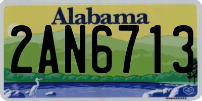 AL license plate 2AN6713