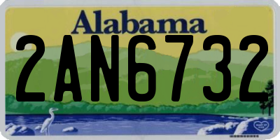AL license plate 2AN6732