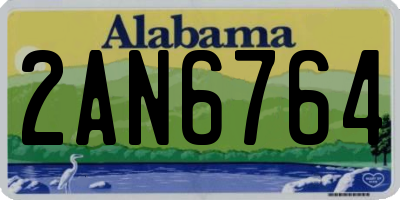 AL license plate 2AN6764