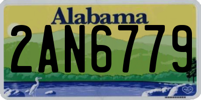 AL license plate 2AN6779