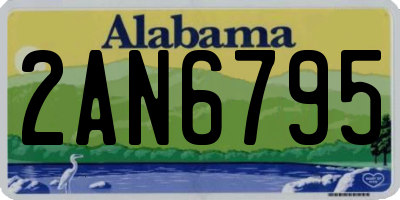 AL license plate 2AN6795