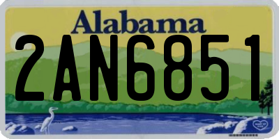 AL license plate 2AN6851