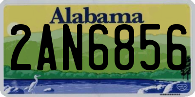 AL license plate 2AN6856