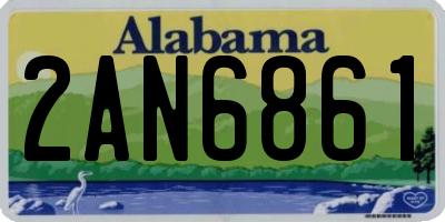 AL license plate 2AN6861
