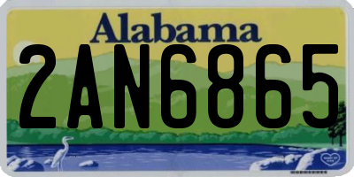 AL license plate 2AN6865