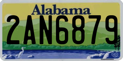 AL license plate 2AN6879