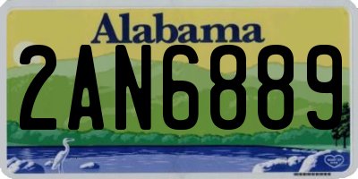 AL license plate 2AN6889