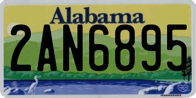 AL license plate 2AN6895
