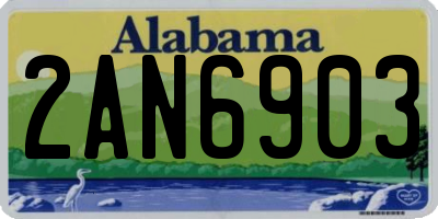 AL license plate 2AN6903