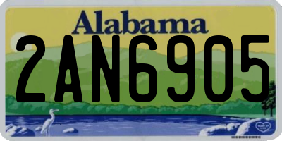 AL license plate 2AN6905