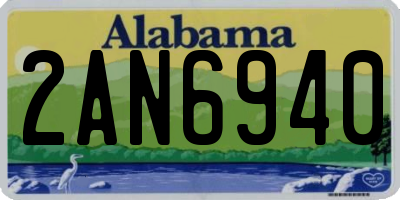 AL license plate 2AN6940