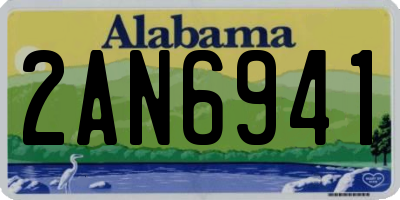 AL license plate 2AN6941