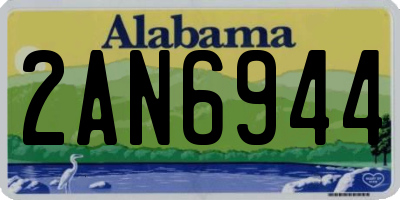 AL license plate 2AN6944