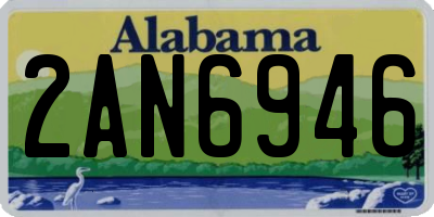 AL license plate 2AN6946