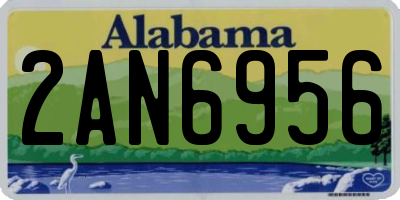 AL license plate 2AN6956