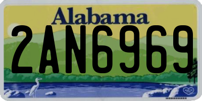 AL license plate 2AN6969