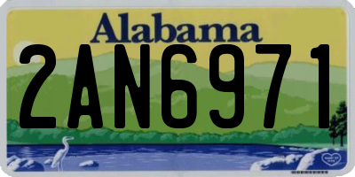 AL license plate 2AN6971