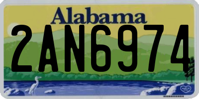 AL license plate 2AN6974