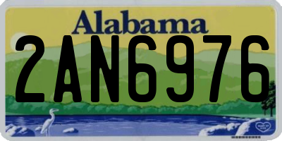AL license plate 2AN6976