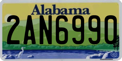 AL license plate 2AN6990