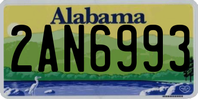 AL license plate 2AN6993
