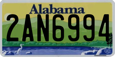 AL license plate 2AN6994