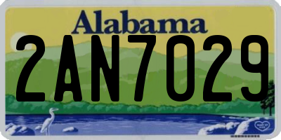 AL license plate 2AN7029