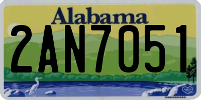 AL license plate 2AN7051