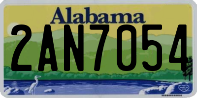 AL license plate 2AN7054