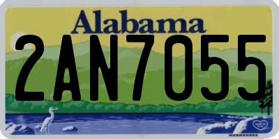 AL license plate 2AN7055