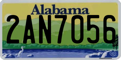 AL license plate 2AN7056