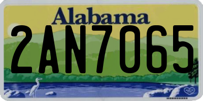 AL license plate 2AN7065