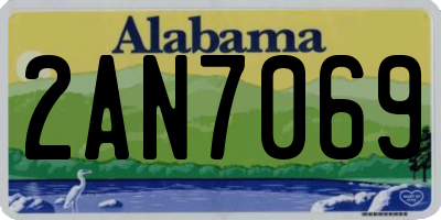 AL license plate 2AN7069