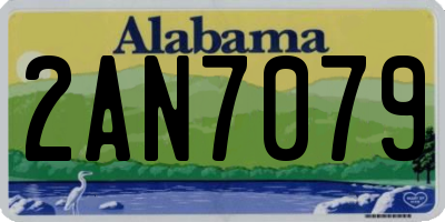 AL license plate 2AN7079