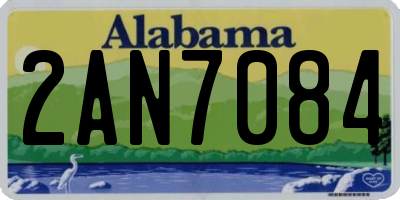 AL license plate 2AN7084