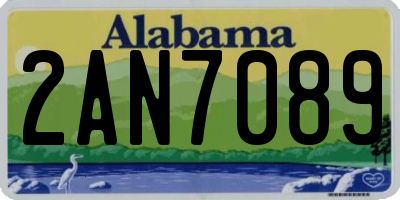 AL license plate 2AN7089