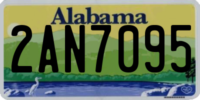 AL license plate 2AN7095