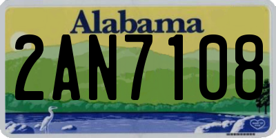 AL license plate 2AN7108