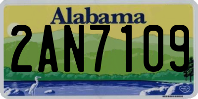 AL license plate 2AN7109