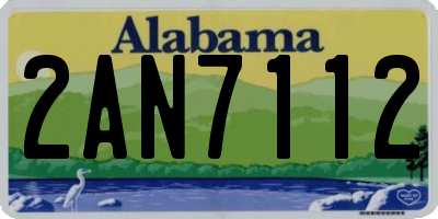 AL license plate 2AN7112