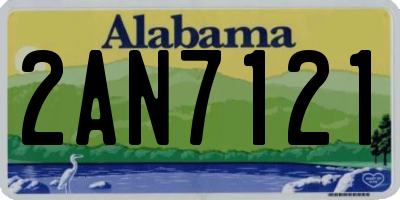 AL license plate 2AN7121