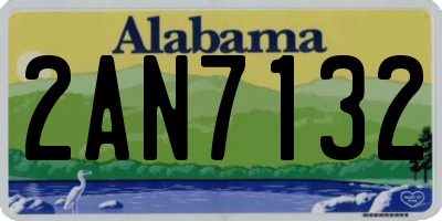 AL license plate 2AN7132
