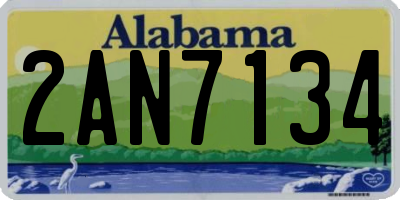 AL license plate 2AN7134