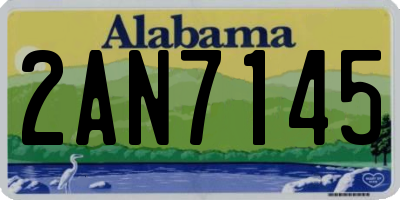 AL license plate 2AN7145