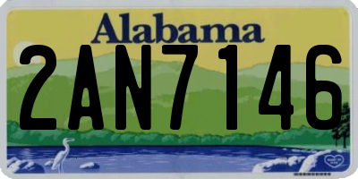 AL license plate 2AN7146