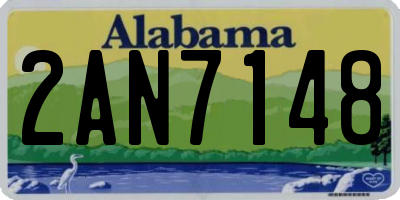 AL license plate 2AN7148