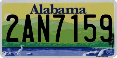 AL license plate 2AN7159