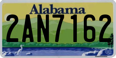 AL license plate 2AN7162